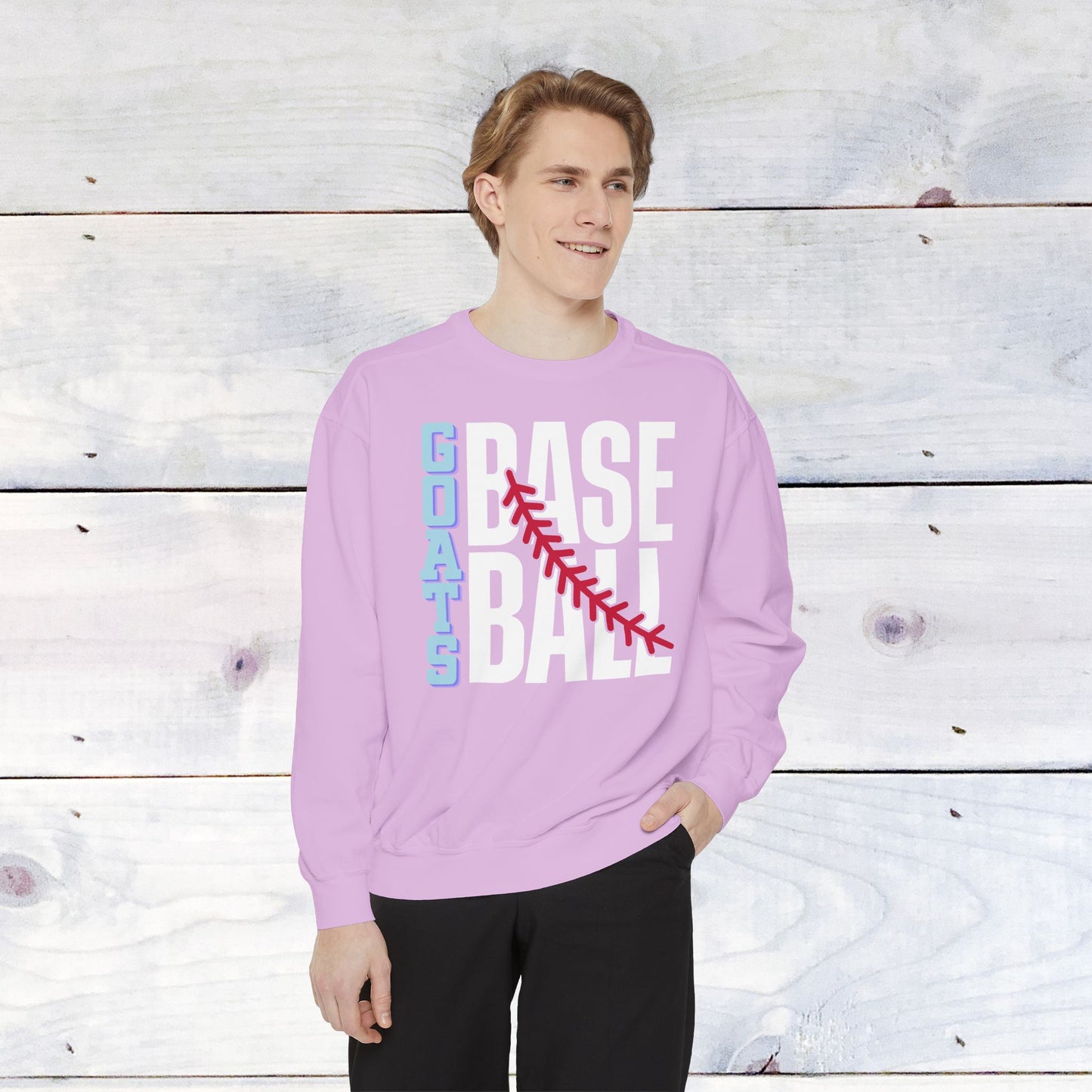 Goats Baseball Comfort Color Sweatshirt
