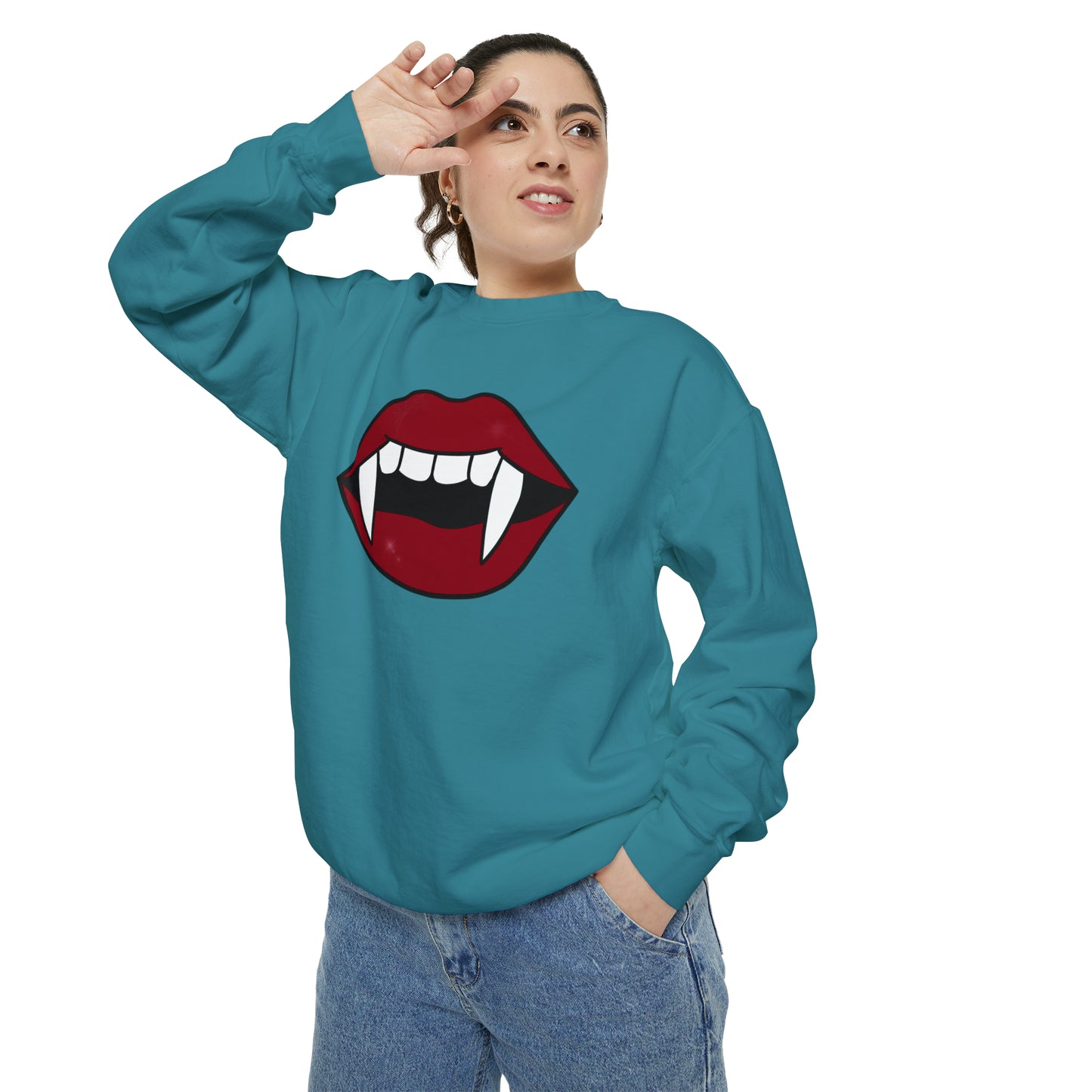 Vampire Fang Comfort Colors Sweater