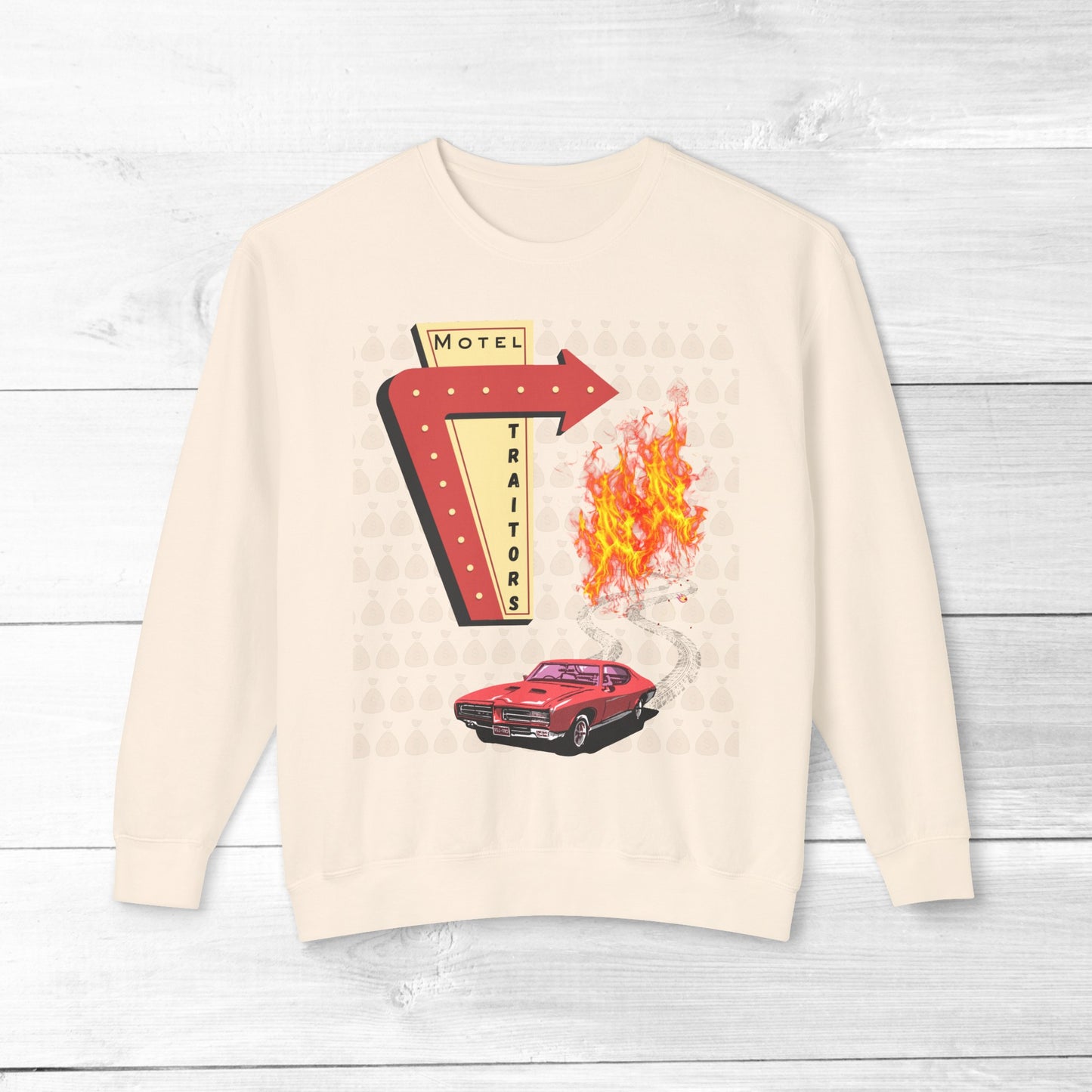Motel Traitors, Getaway Car - Comfort Colors Sweater