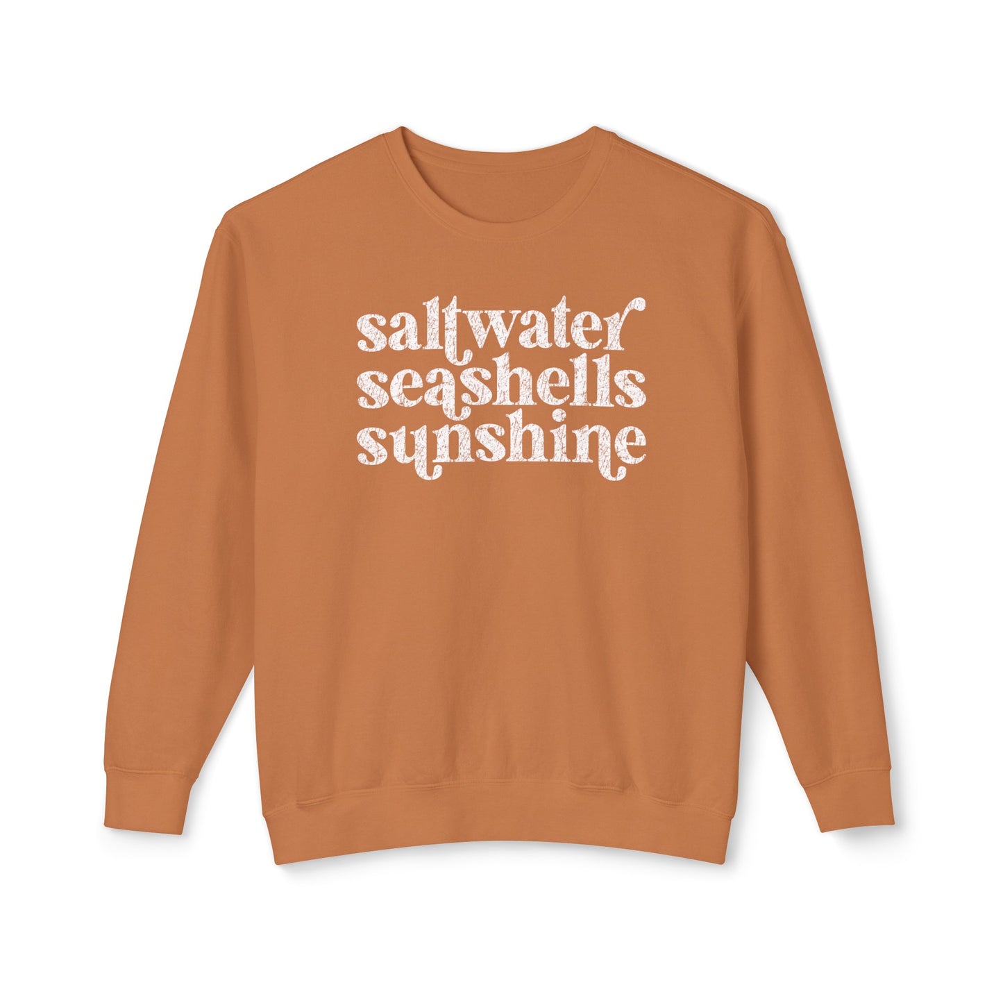 Saltwater, Seashells, Sunshine Comfot Colors Sweater