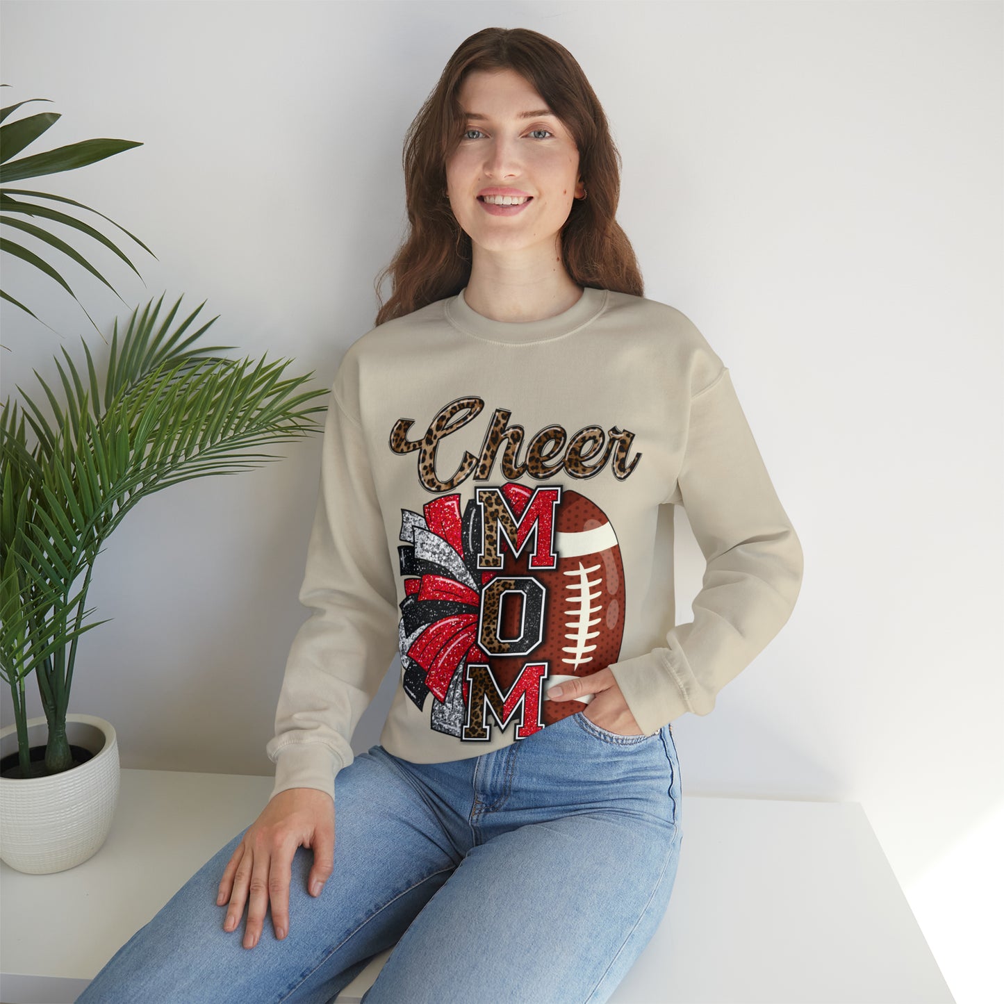 Cheer Mom Glitz Front Sweater