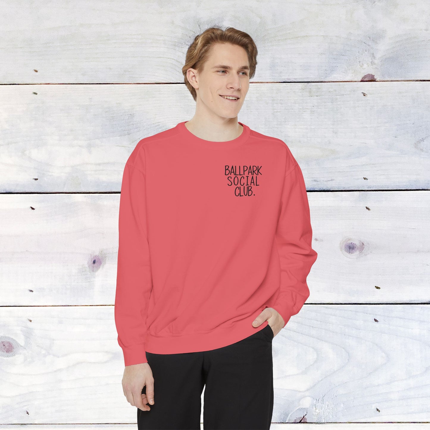 Ballpark Social Club Comfort Color Sweatshirt Black