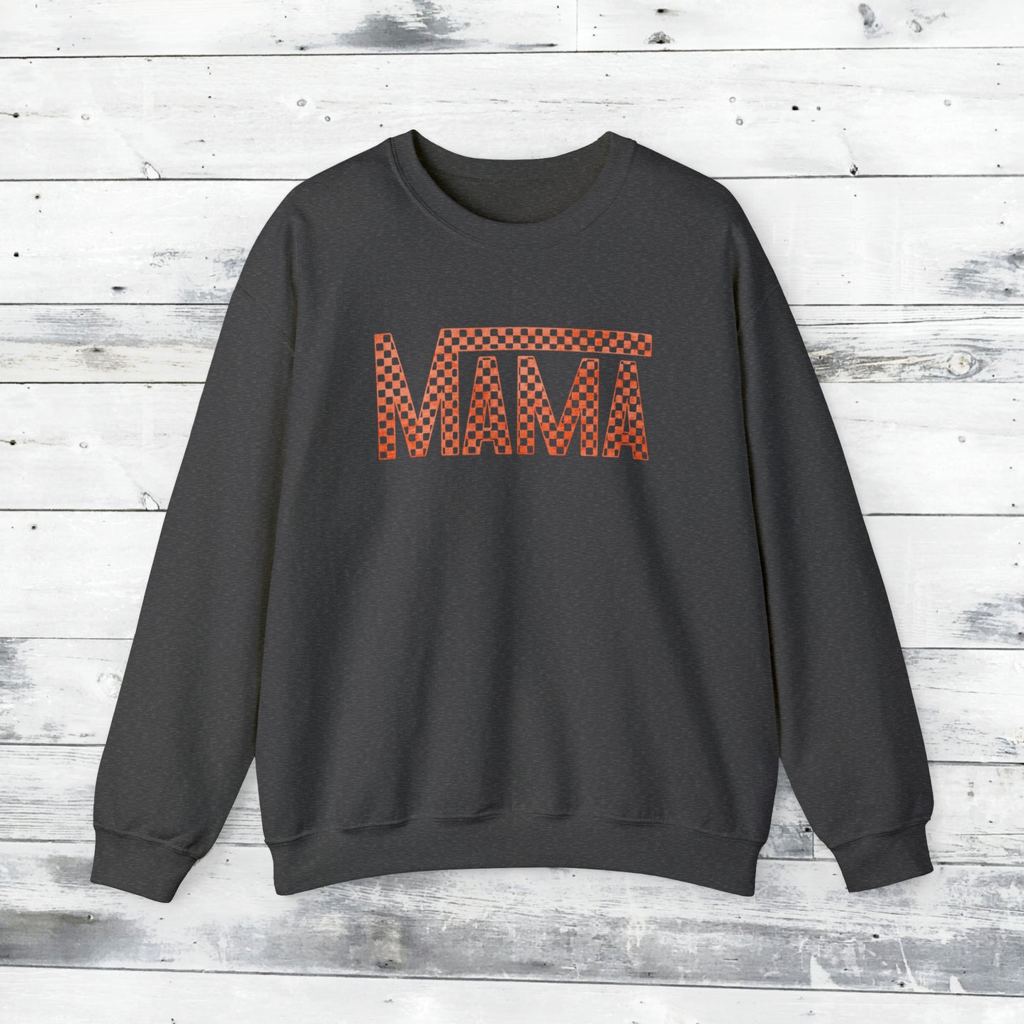 Orange Mama Checkered Sweater