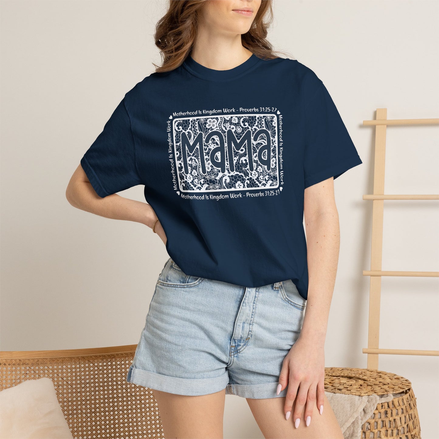 Mama Lace Comfort Colors Unisex Shirt