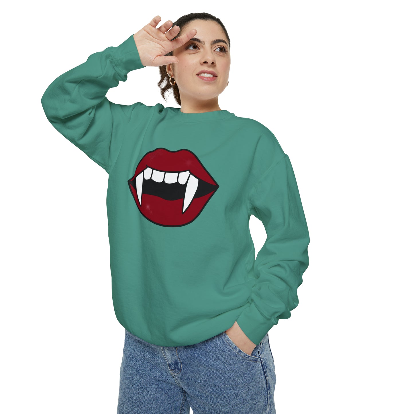 Vampire Fang Comfort Colors Sweater