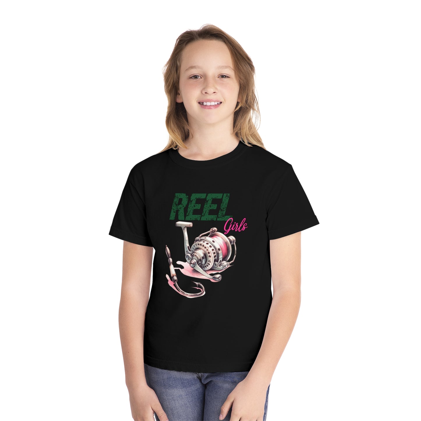 REEL Girls Youth Comfort Colors Tee