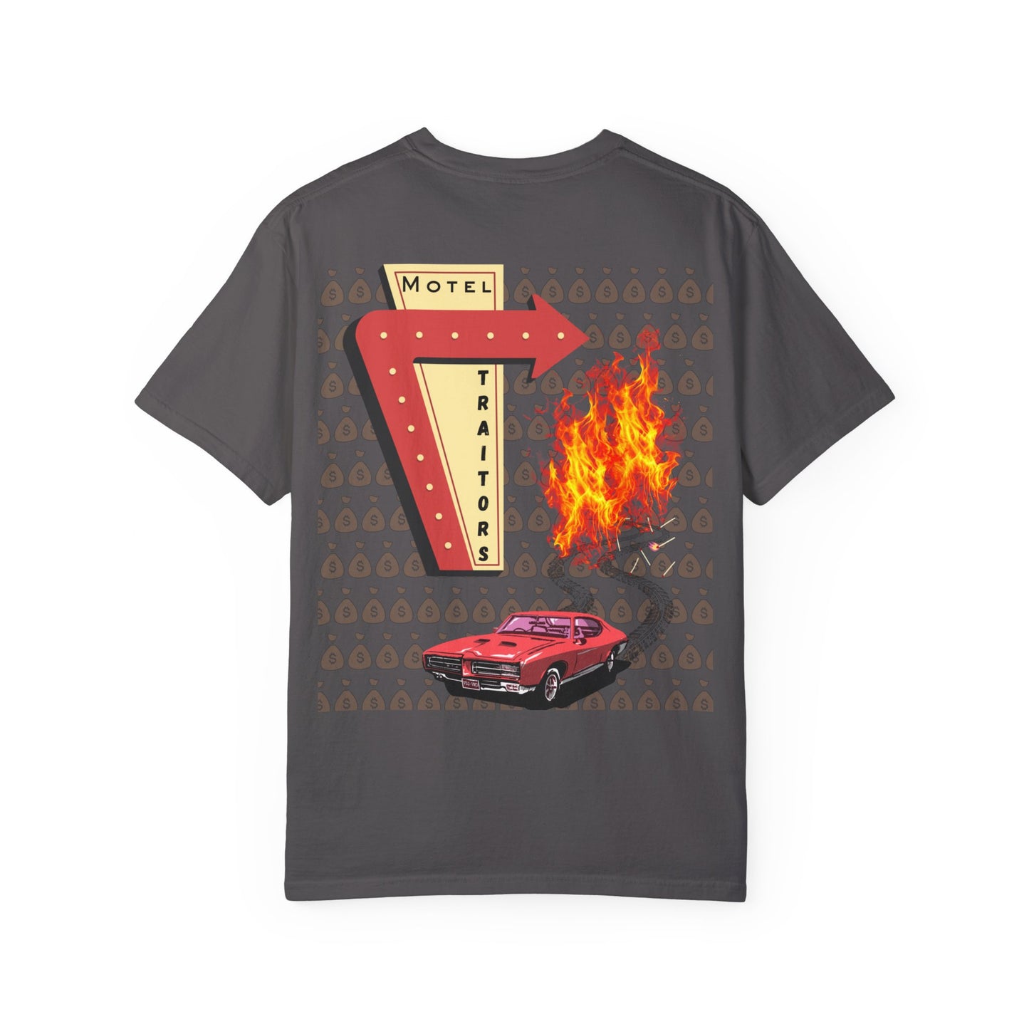 Motel Traitors - Taylor Swift Comfort Colors Shirt - Main Graphic on back