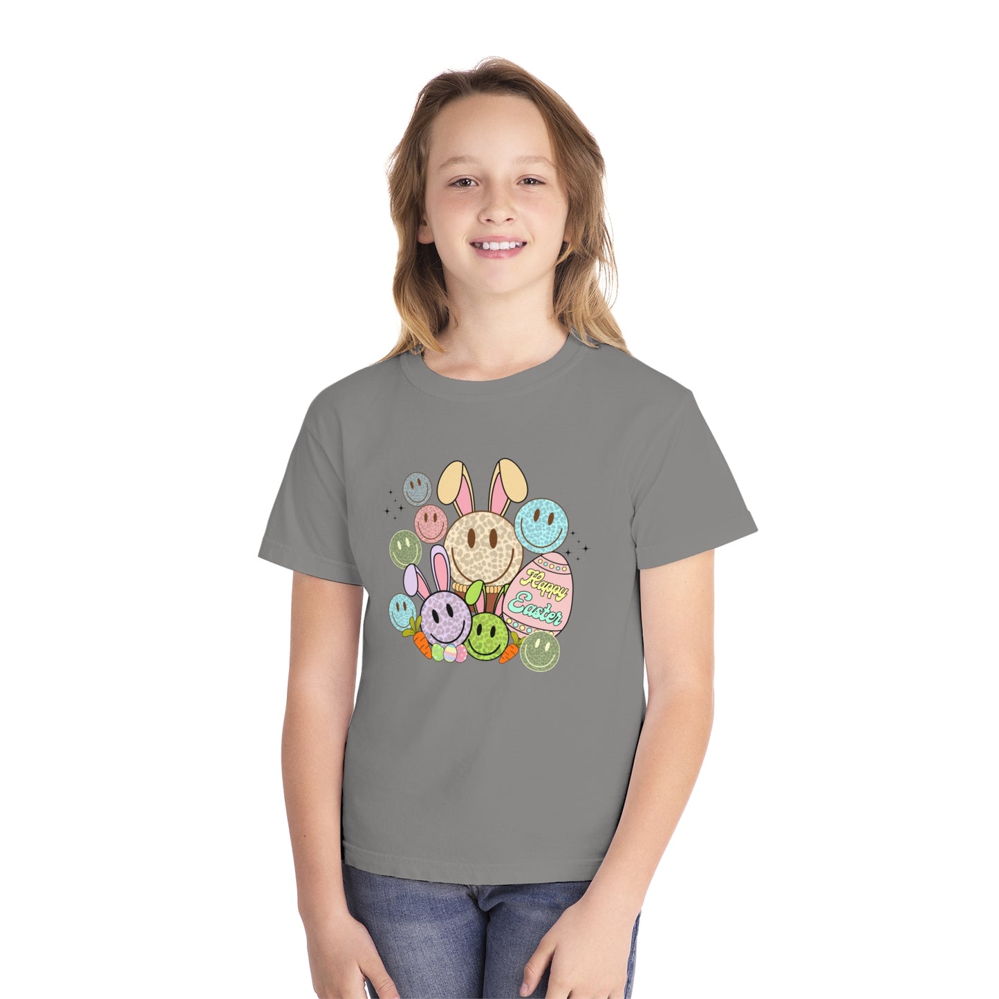 Funky Easter Youth Comfort Colors Tee