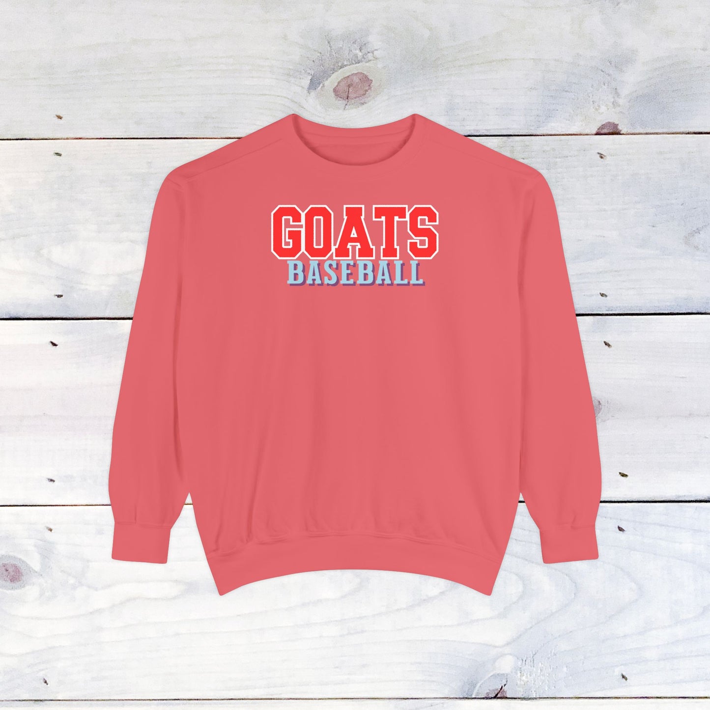 Goats Baseball Comfort Color Sweatshirt