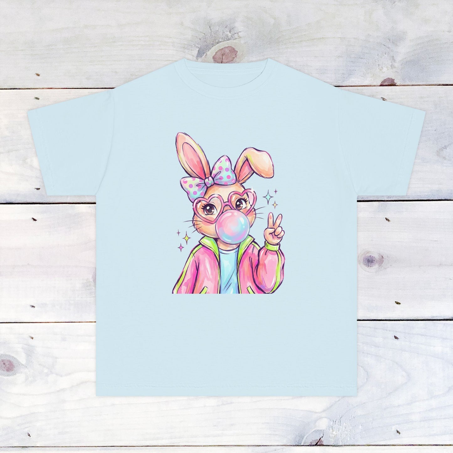 Bunny Bubble Spring Comfort Colors Youth Shirt