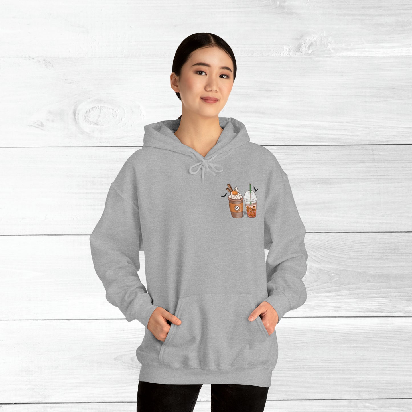 Halloween Coffee Hoodie - Hocus Pocus I need Coffee to Focus Back