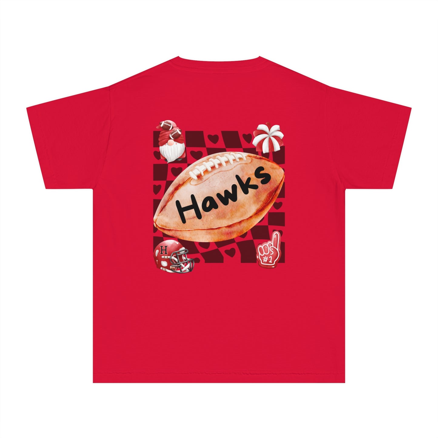 Youth Fun Hawks Cheer Tee