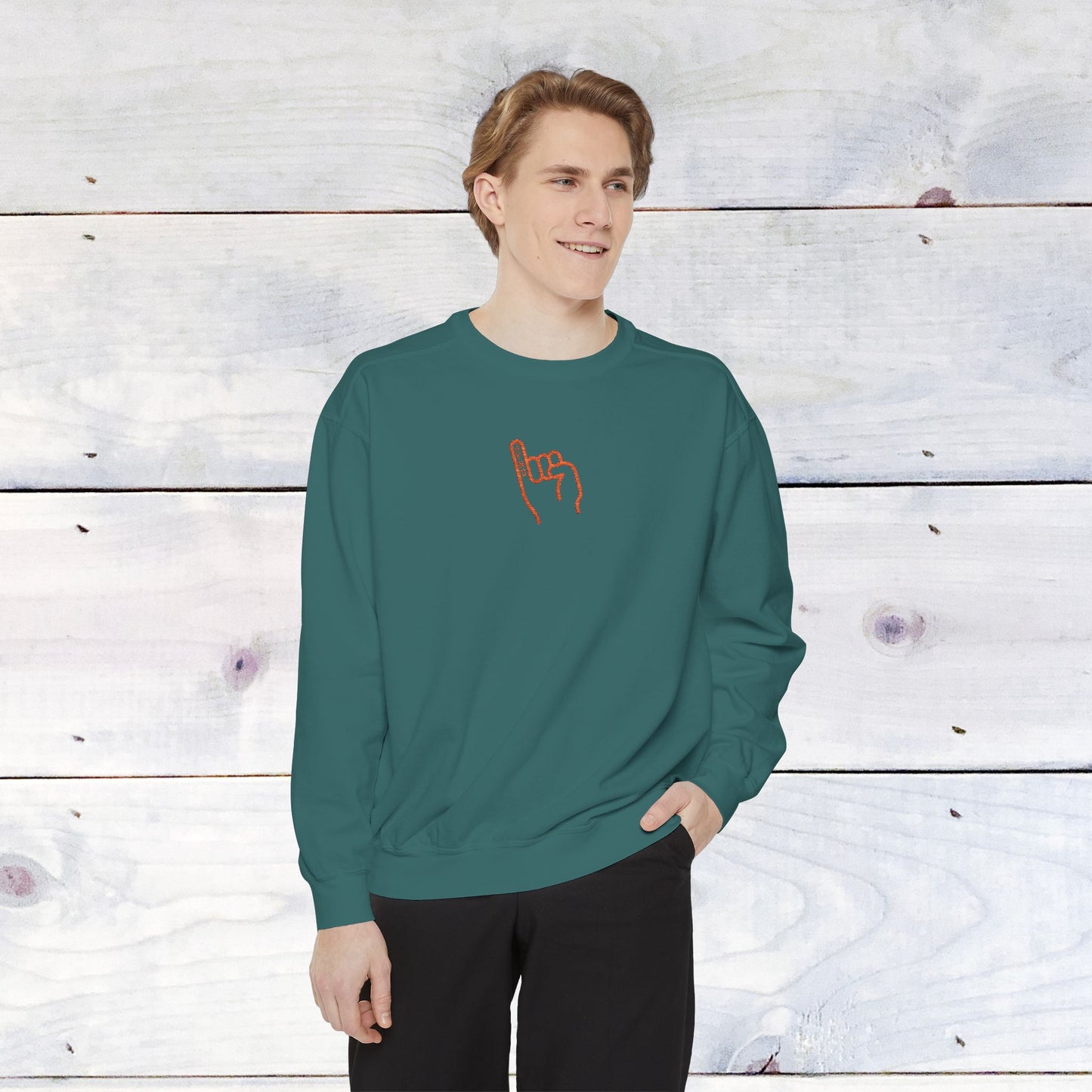 JFND Stingers Up Embroidery Unisex Comfort Colors Sweater