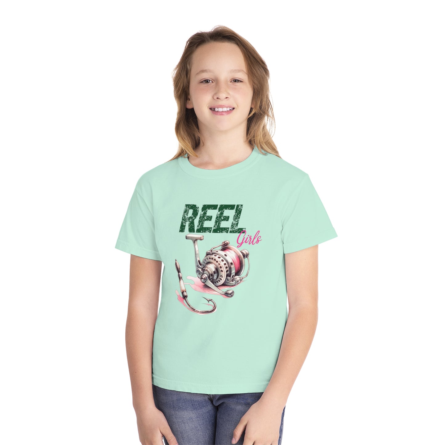 REEL Girls Youth Comfort Colors Tee