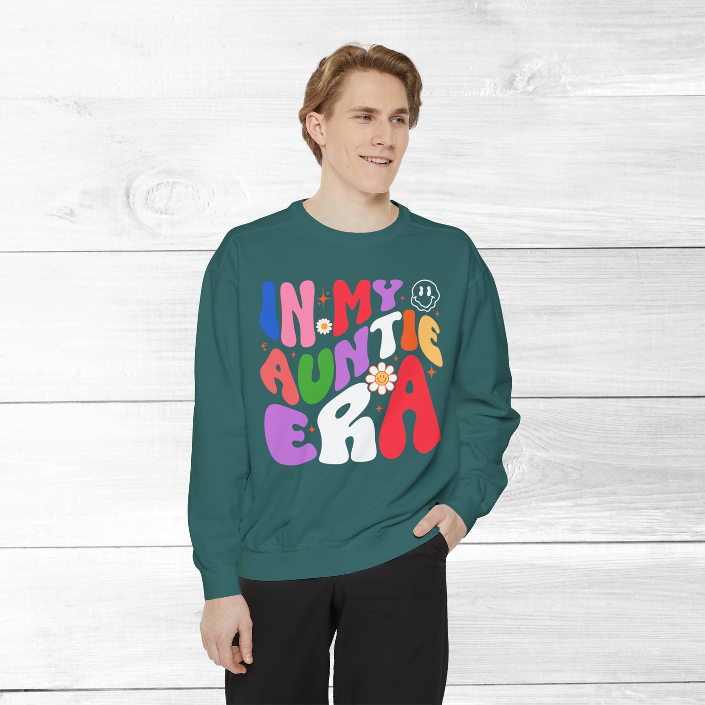 In my Auntie Era Comfort Colors Sweater