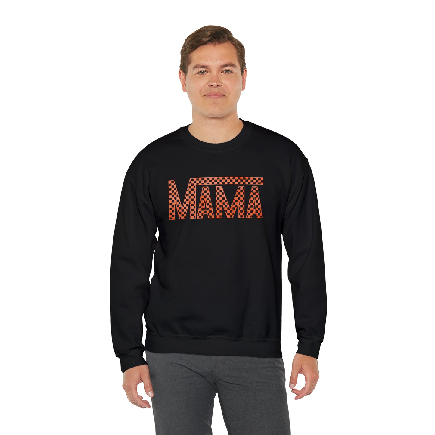 Orange Mama Checkered Sweater