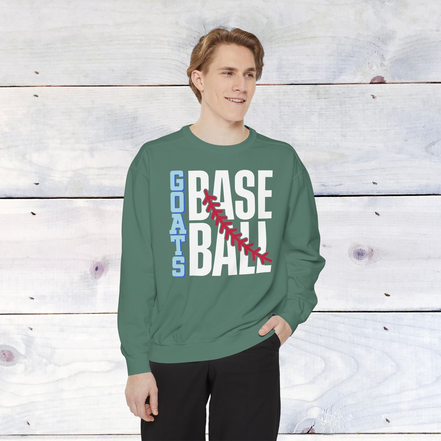 Goats Baseball Comfort Color Sweatshirt