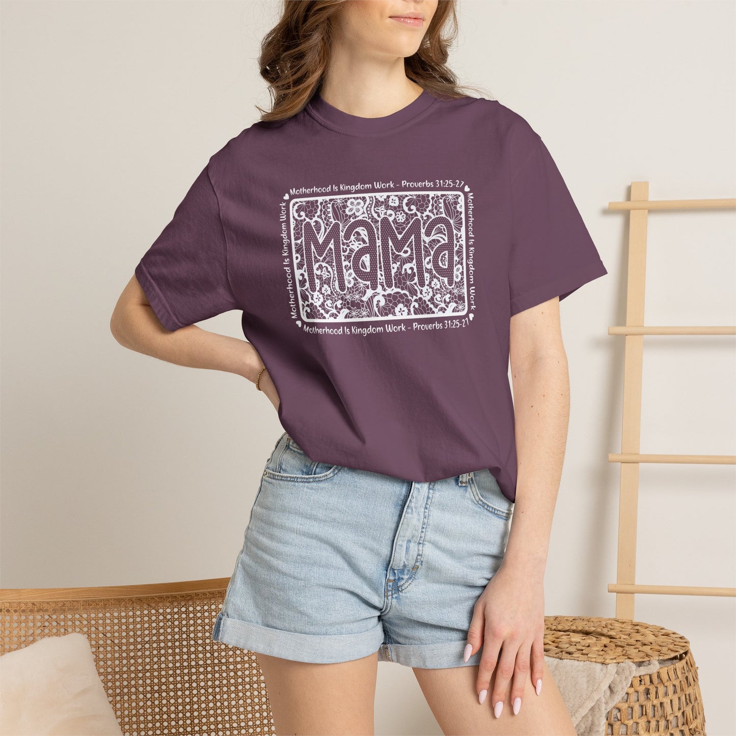 Mama Lace Comfort Colors Unisex Shirt