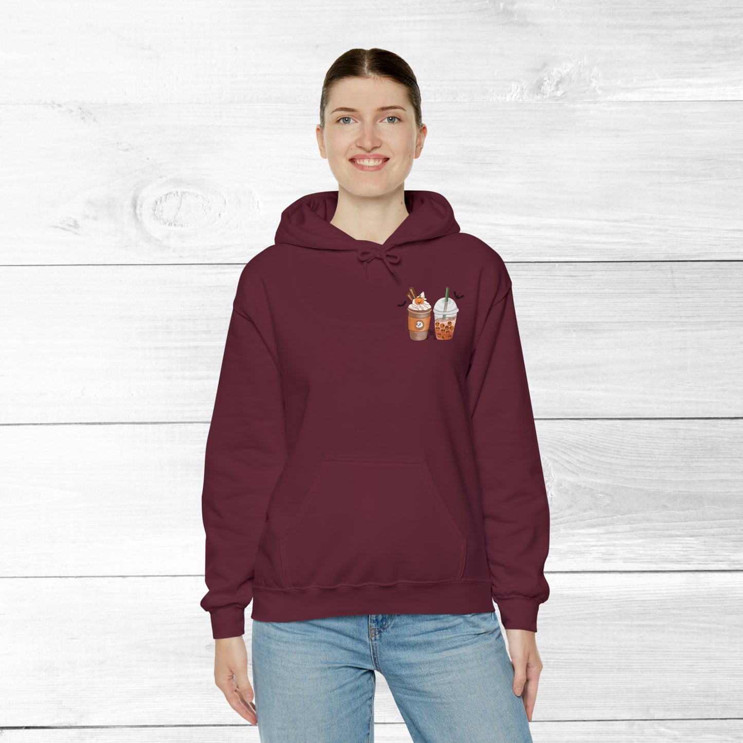 Halloween Coffee Hoodie - Hocus Pocus I need Coffee to Focus Back