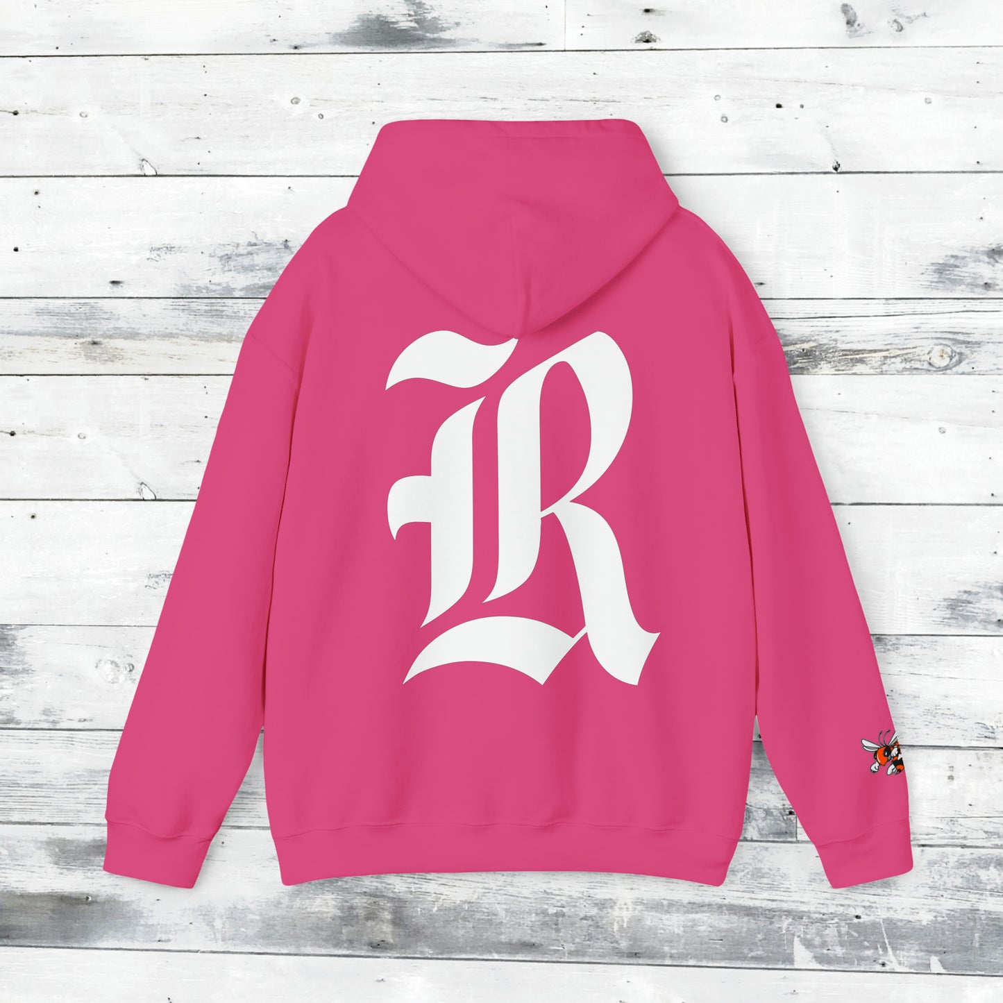 Jackets Stinger Hoodie Front - Yellow Jacket Sleeve/Cuff - Old School R back