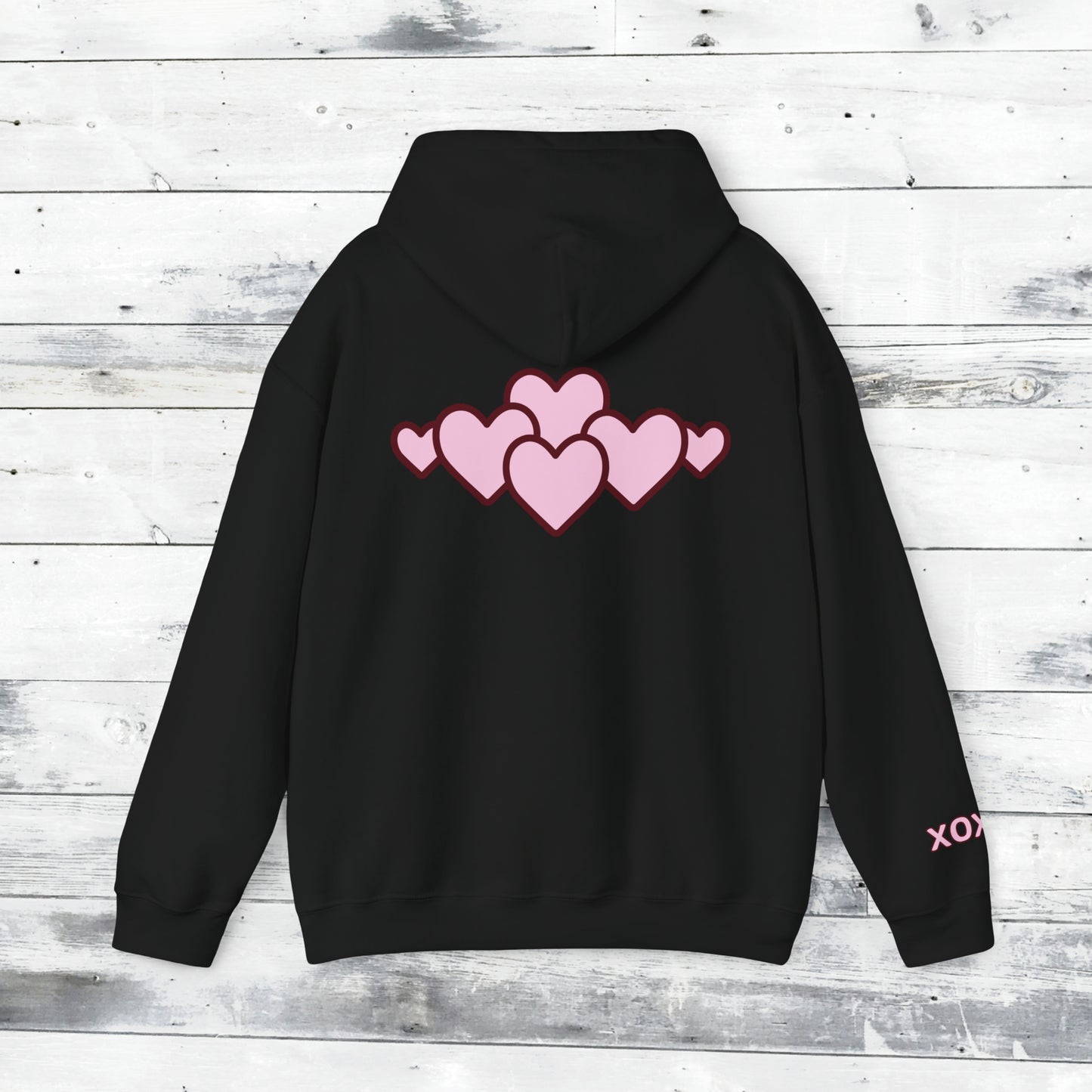 Valentines LOVE Hoodie - XOXO right cuff