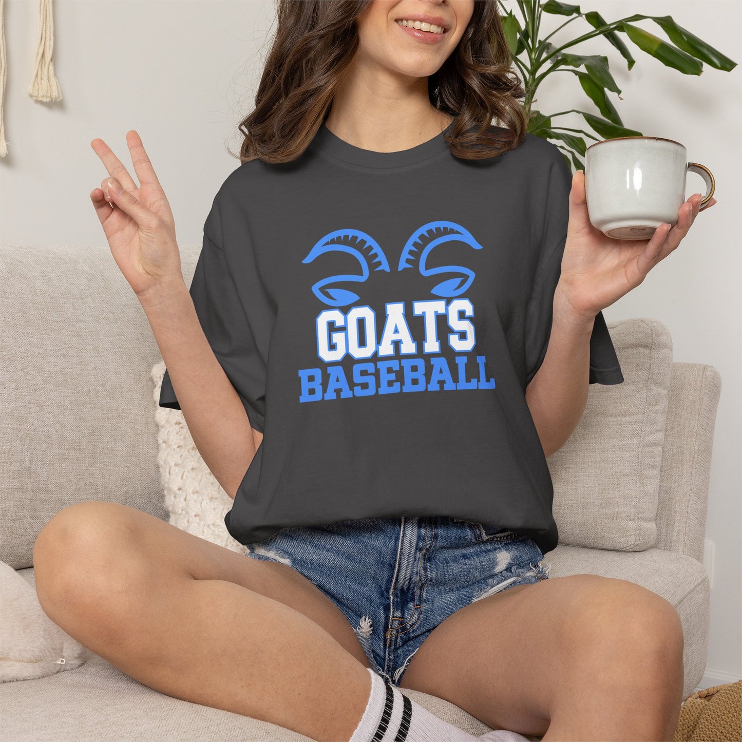 Goats Baseball T-Shirt — Comfort Colors Unisex