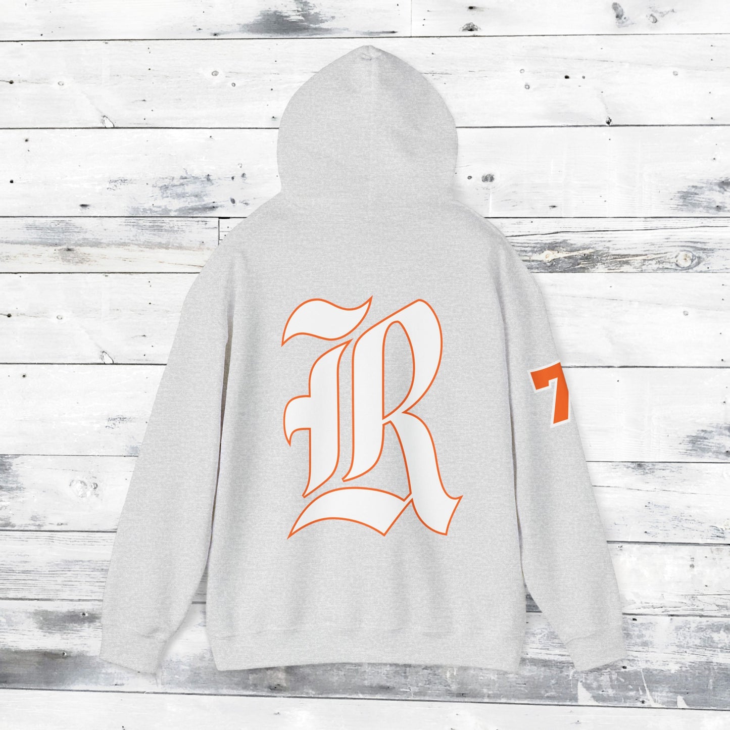 Custom Number Sleeve Jackets Stinger Hoodie Front - Old School R back