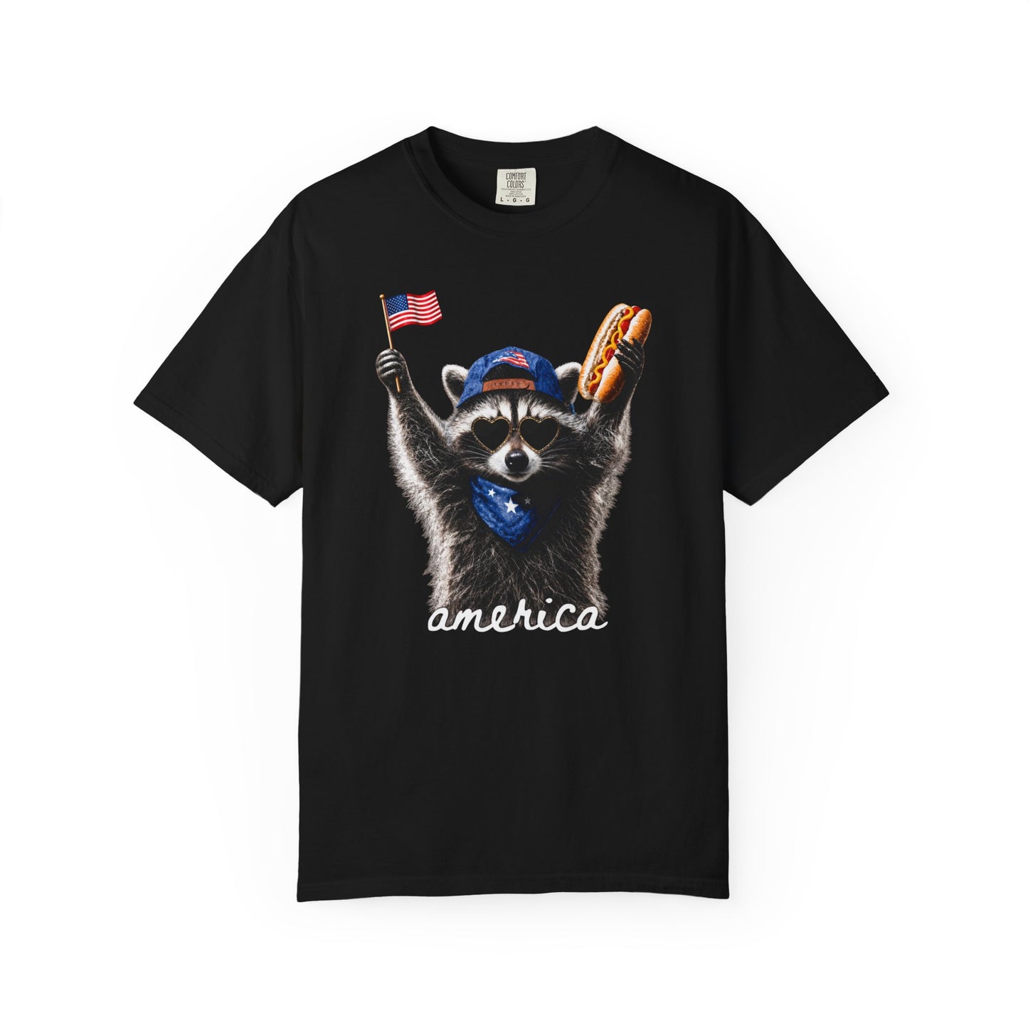 Patriotic Raccoon Comfort Colors  - America