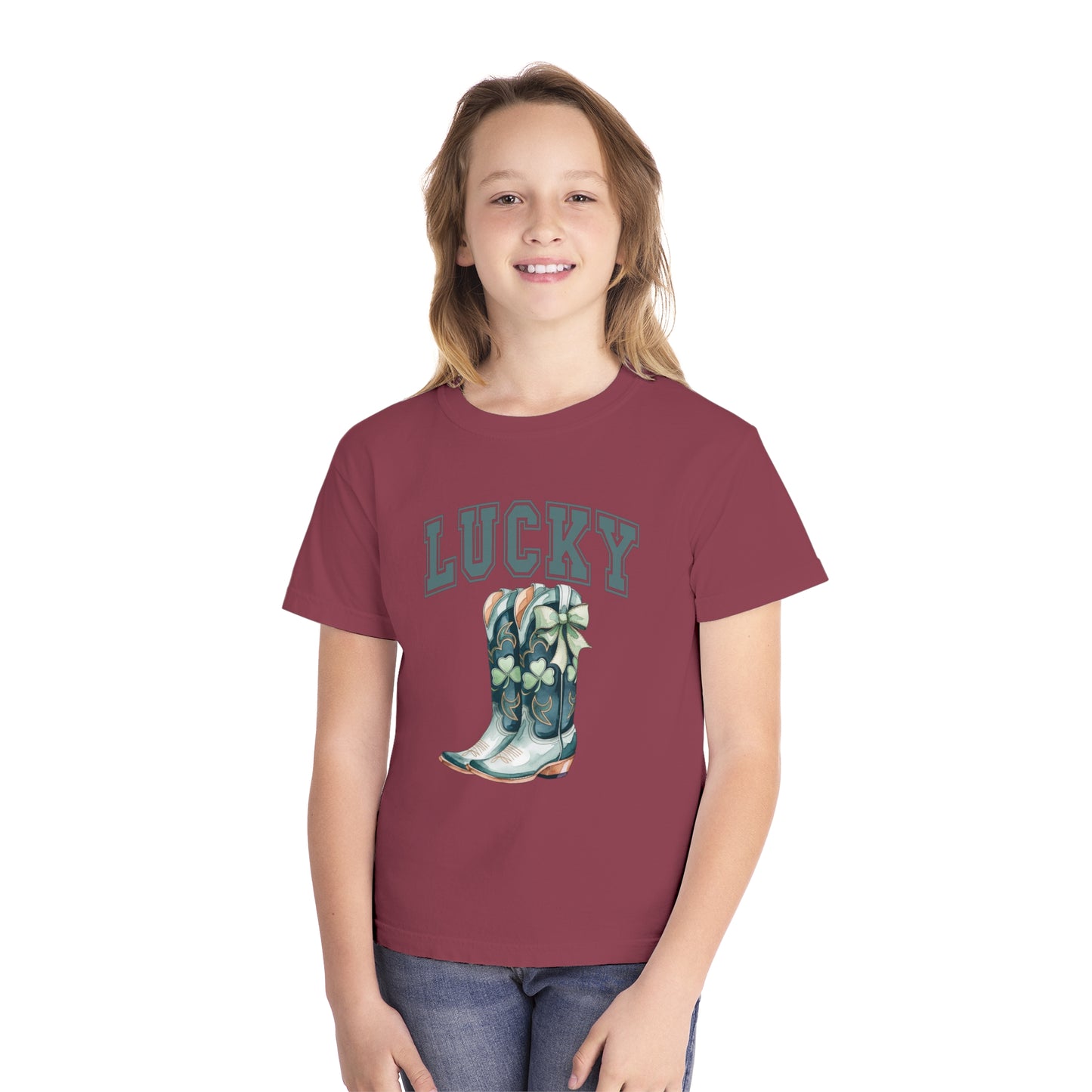 Lucky Girl Youth Comfort Colors Tee