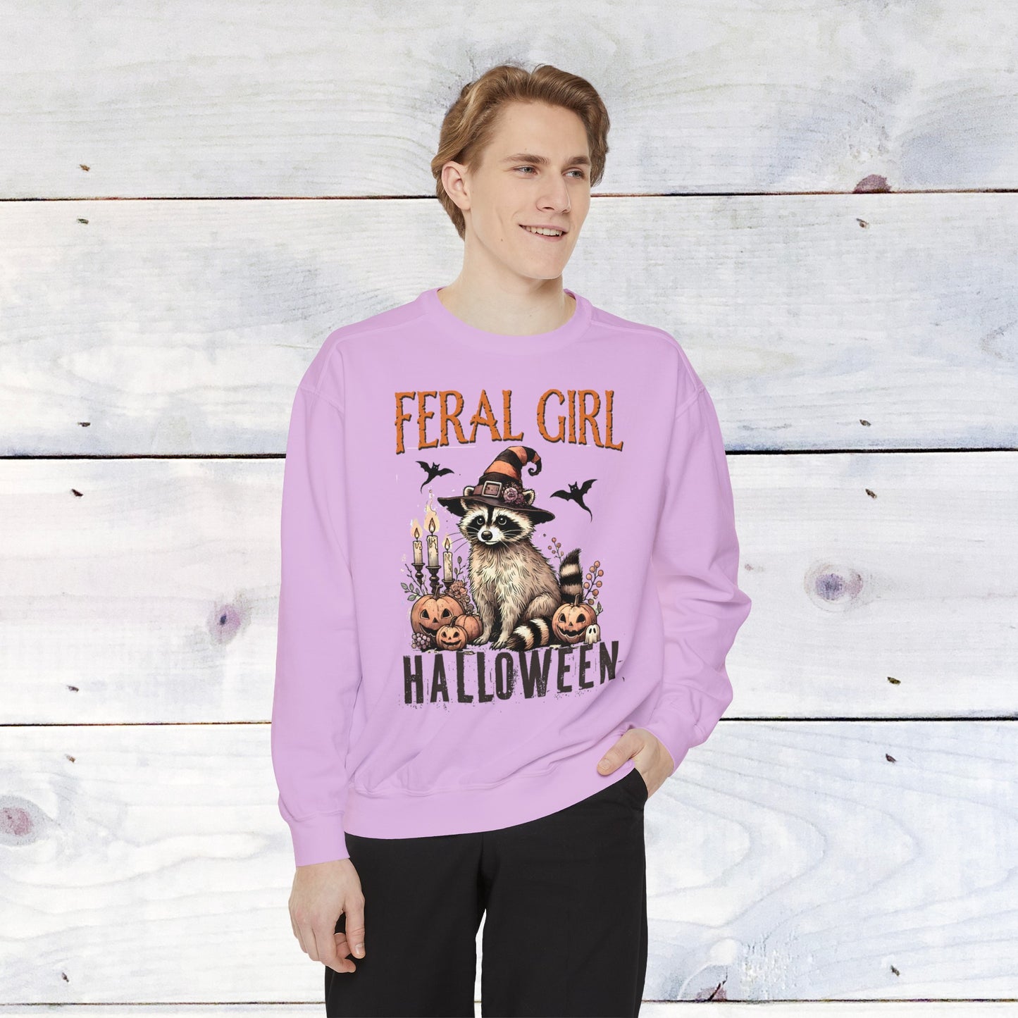Feral Girl Halloween Comfort Colors Sweater