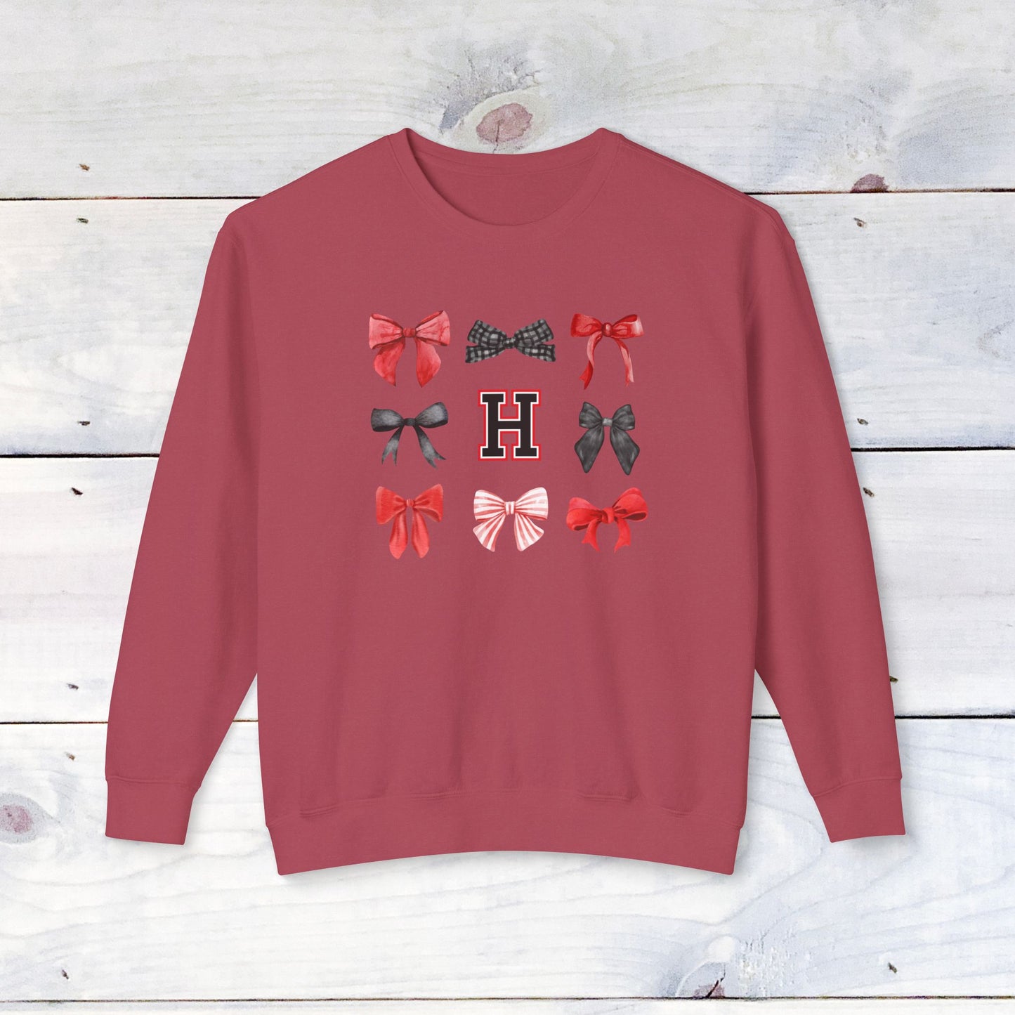 Heath Bow Comfort Colors Sweater