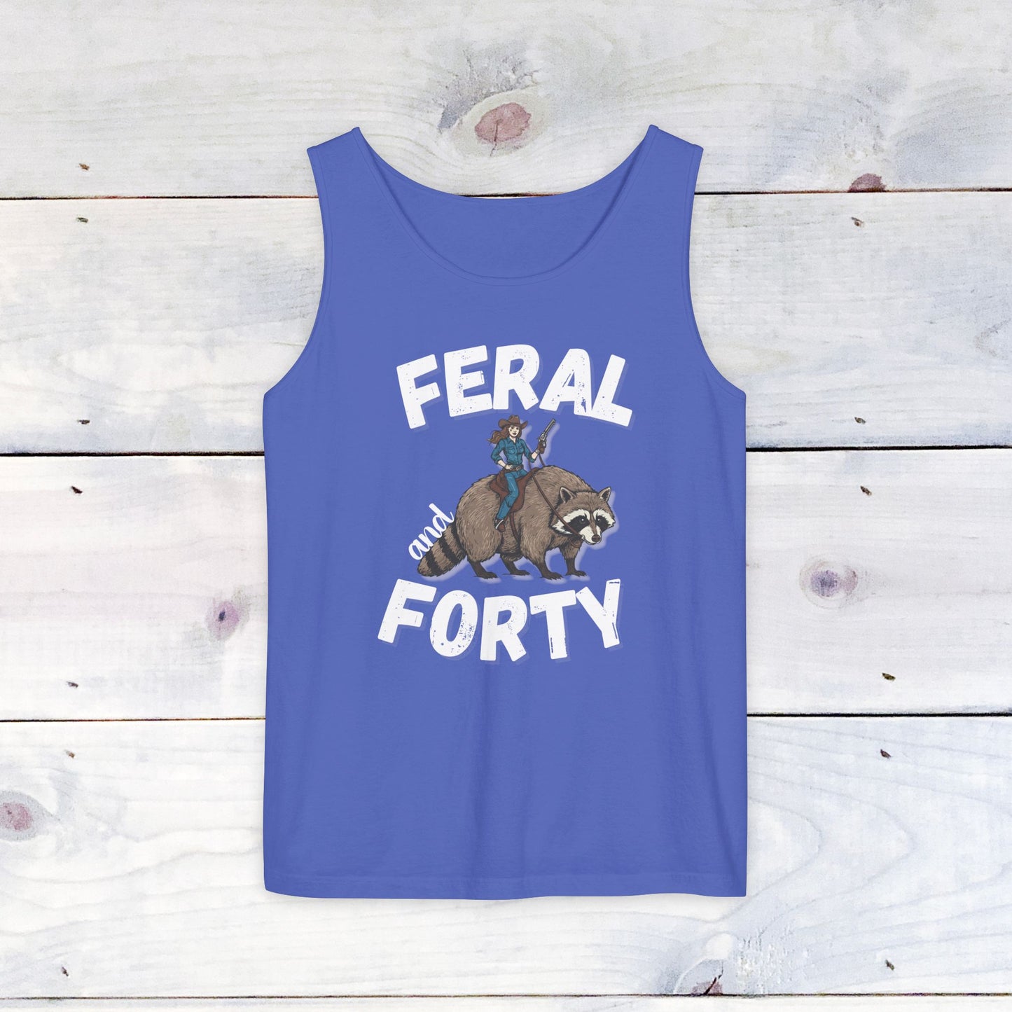 Feral & Forty Wild West Comfort Colors Tank Top