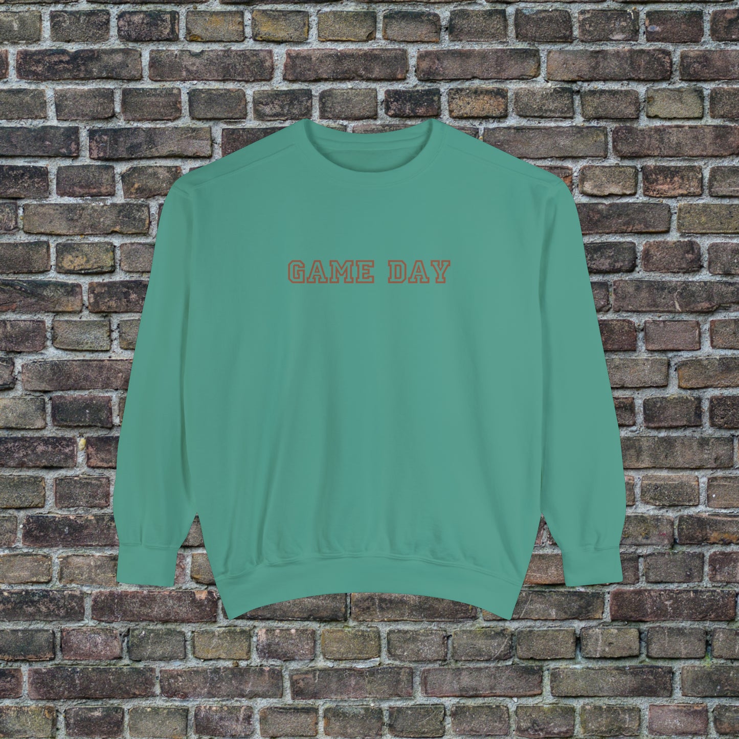 Game Day Comfort Colors Sweater - Brown Text