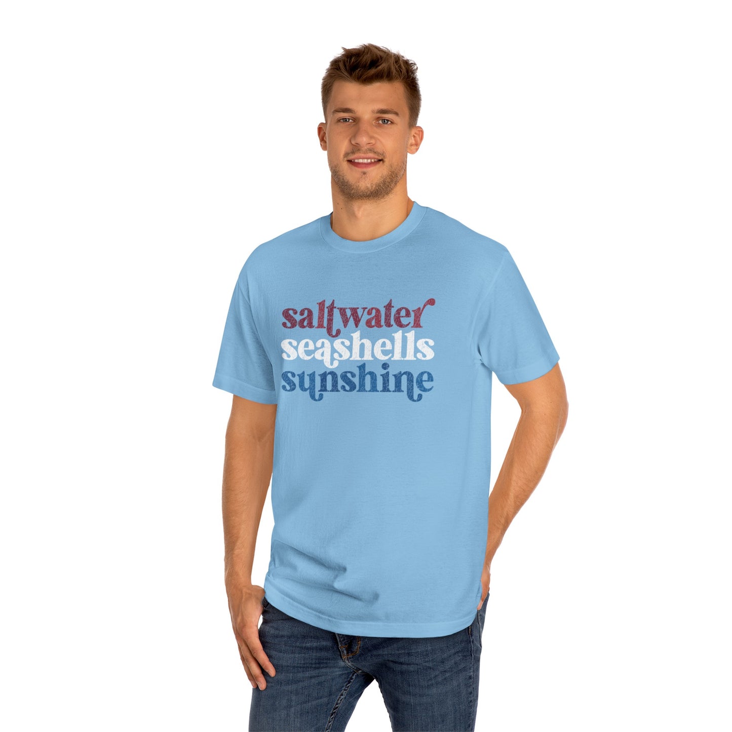 Saltwater, Seashells, Sunshine RWB T-Shirt