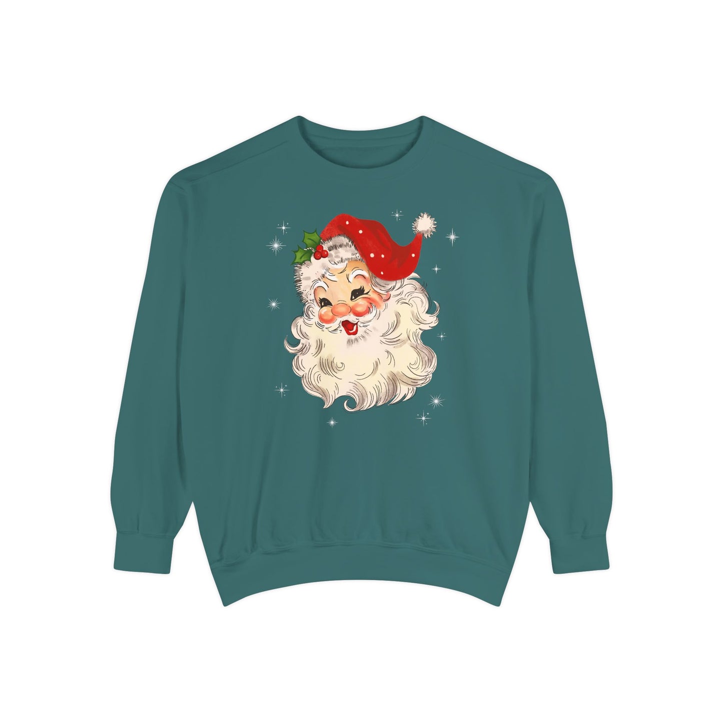 Sparkle Santa Comfort Colors Sweater