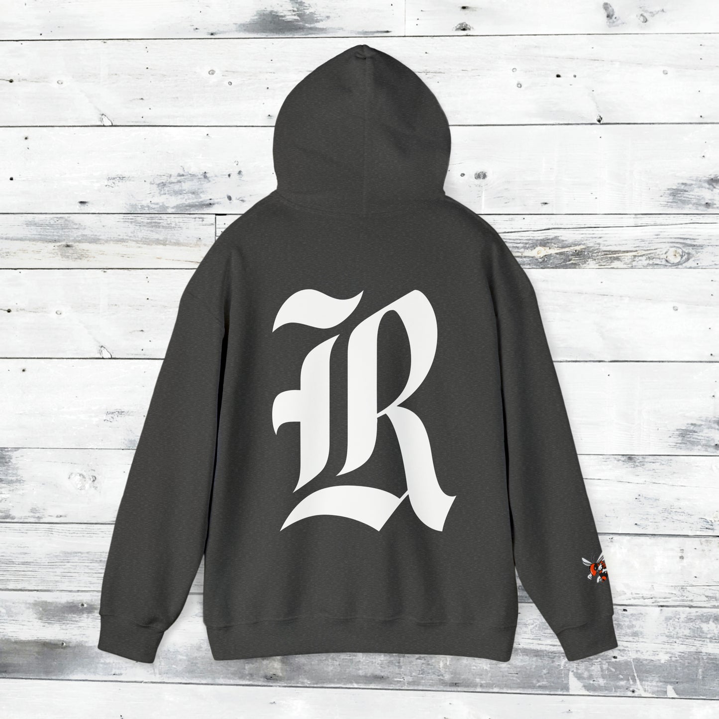Jackets Stinger Hoodie Front - Yellow Jacket Sleeve/Cuff - Old School R back