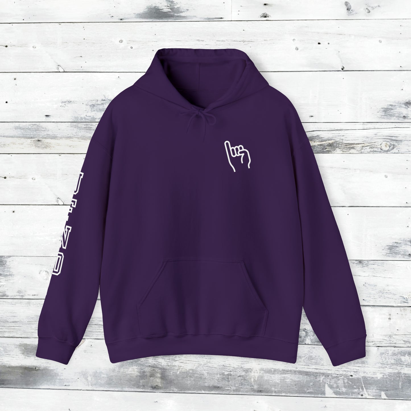 Jackets Stinger Hoodie Front - JFND Sleeve - Old School R back