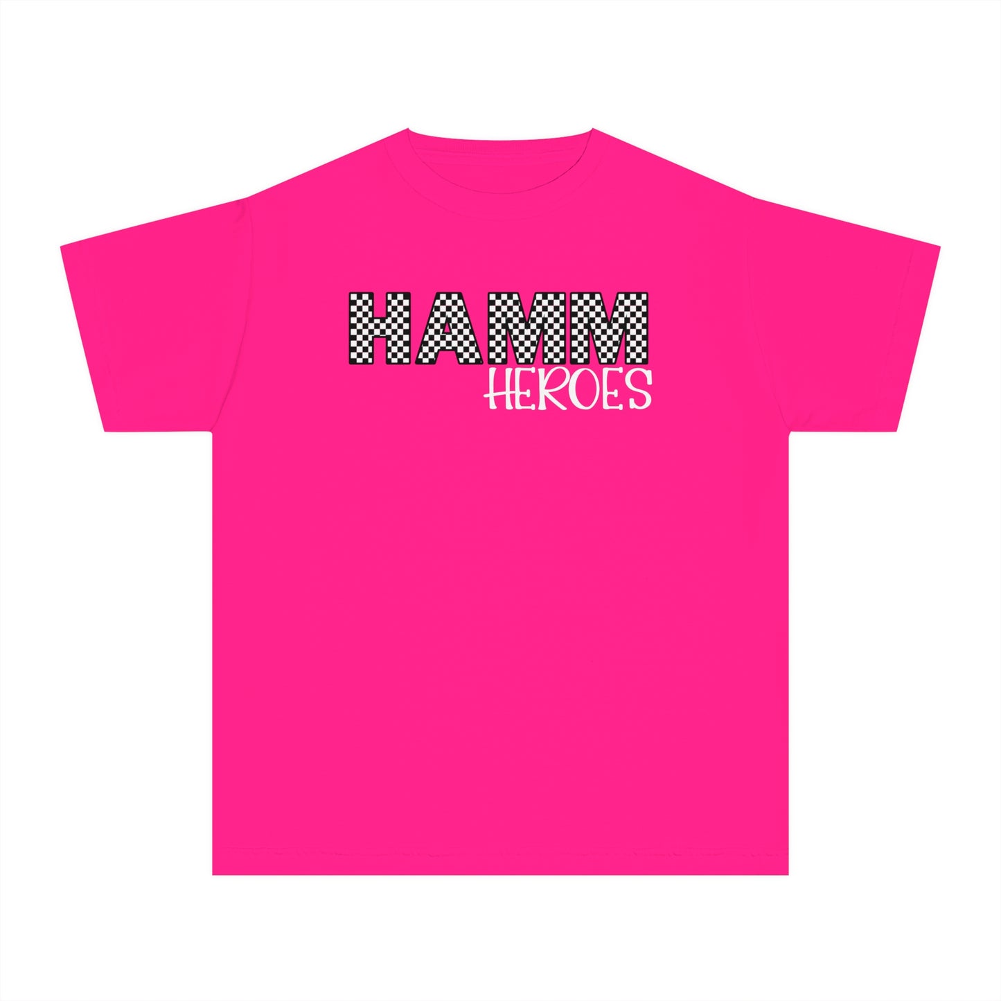 HAMM Checkered Youth Comfort Colors T . White Text