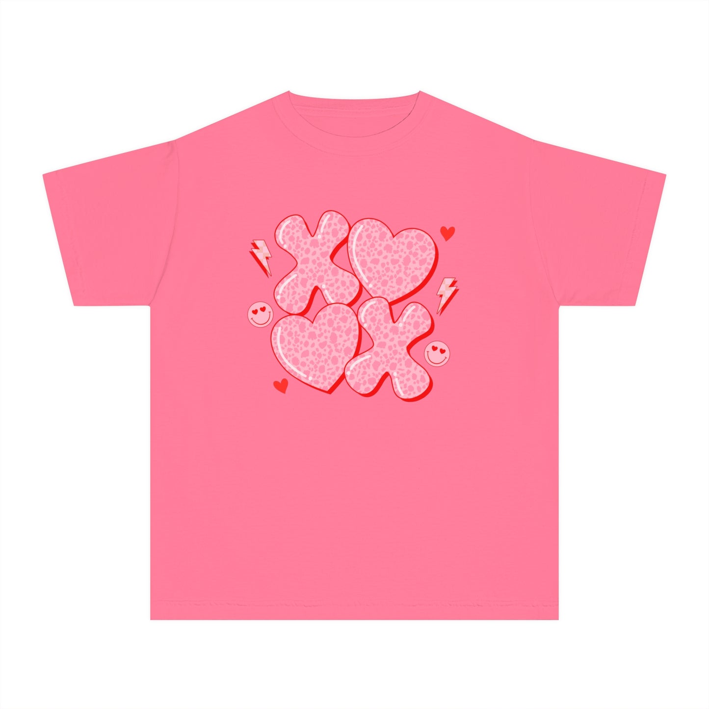 XOXO Cheetah Youth Comfort Colors Tee