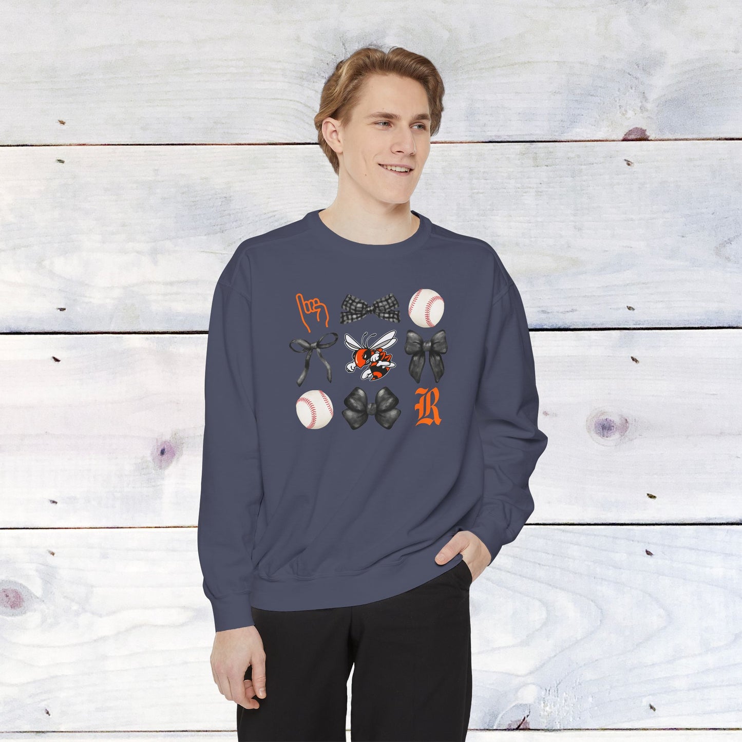 The GRID Rockwall Baseball Comfort Colors Sweater