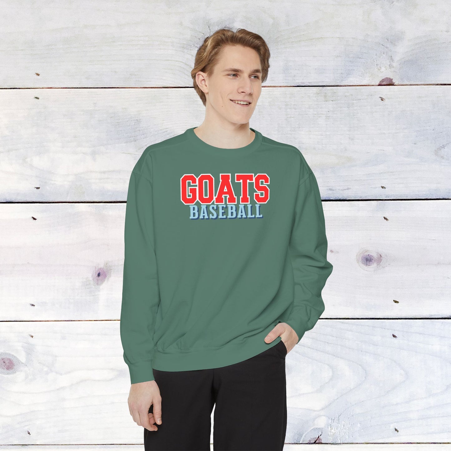 Goats Baseball Comfort Color Sweatshirt