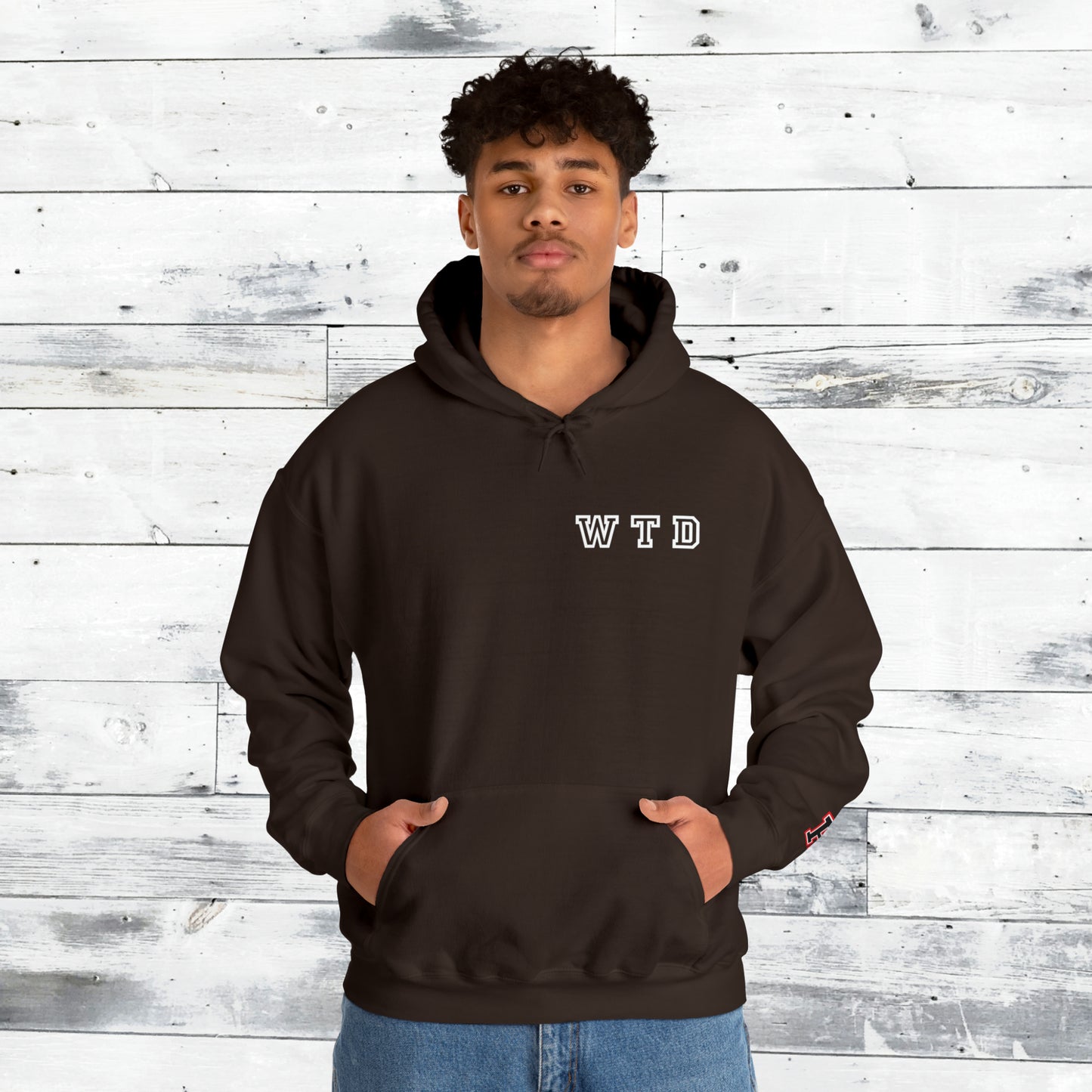 Heath Hawks WTD front Southside Strong back - H Cuff  - Hoodie