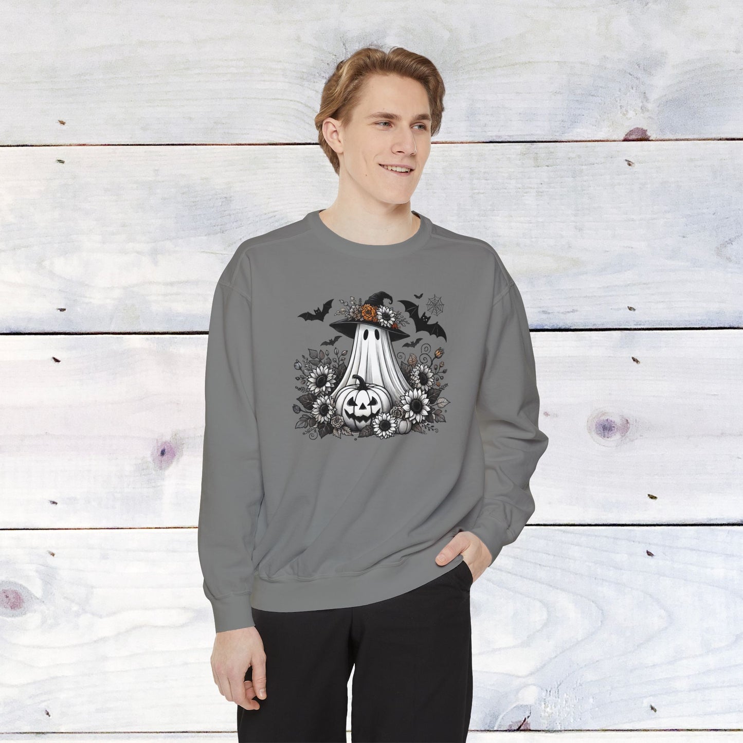 Groovy Ghost Comfort Colors Sweater