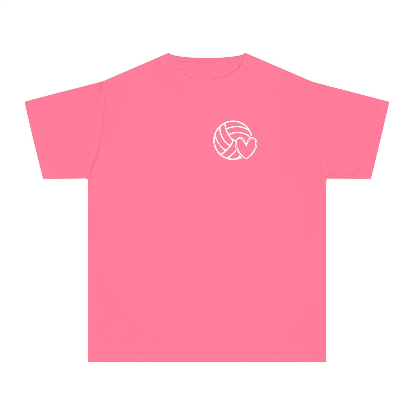 Fun Youth Volleyball Comfort Colors Tee