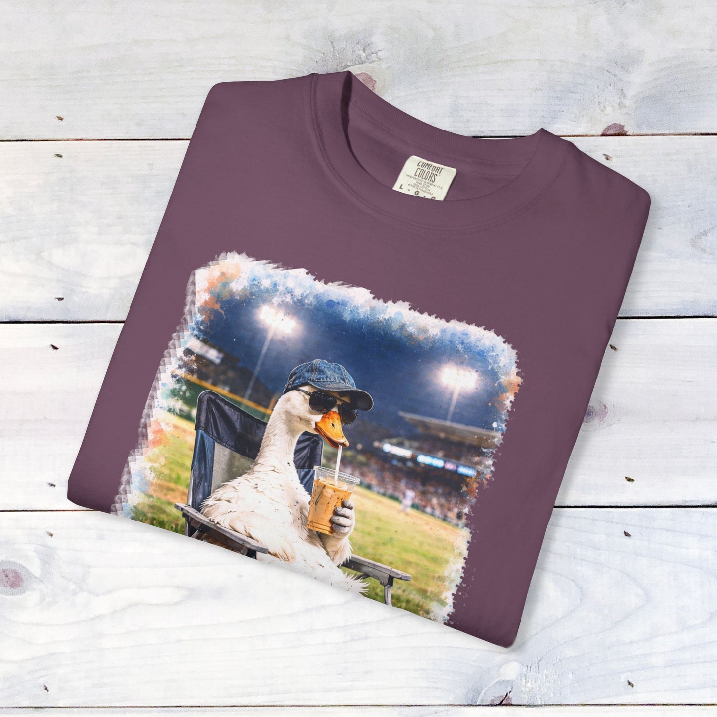 'I Live Here Now' Baseball Stadium Goose Comfort Colors Unisex T-Shirt