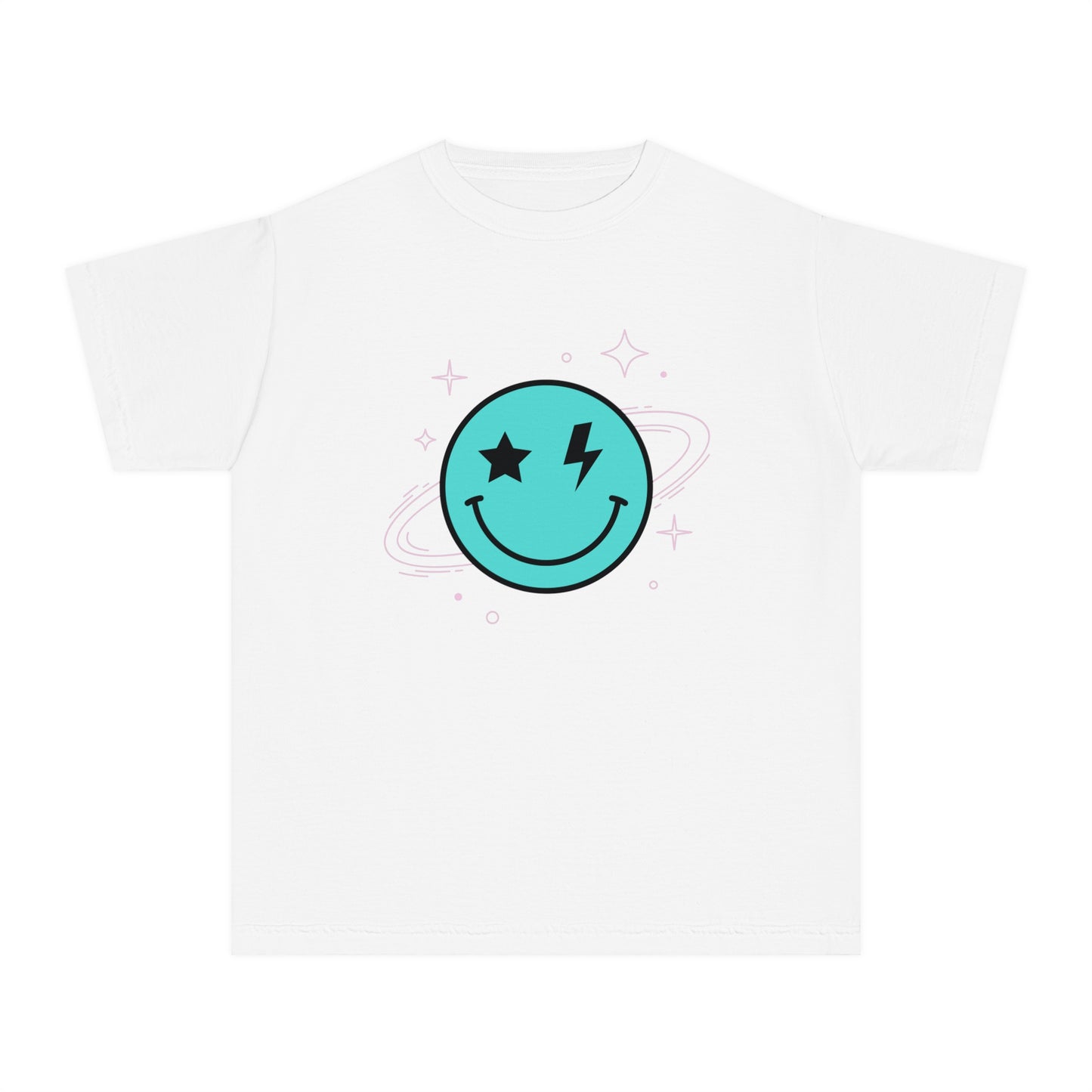 Youth Space Smiley Comfort Colors T-Shirt