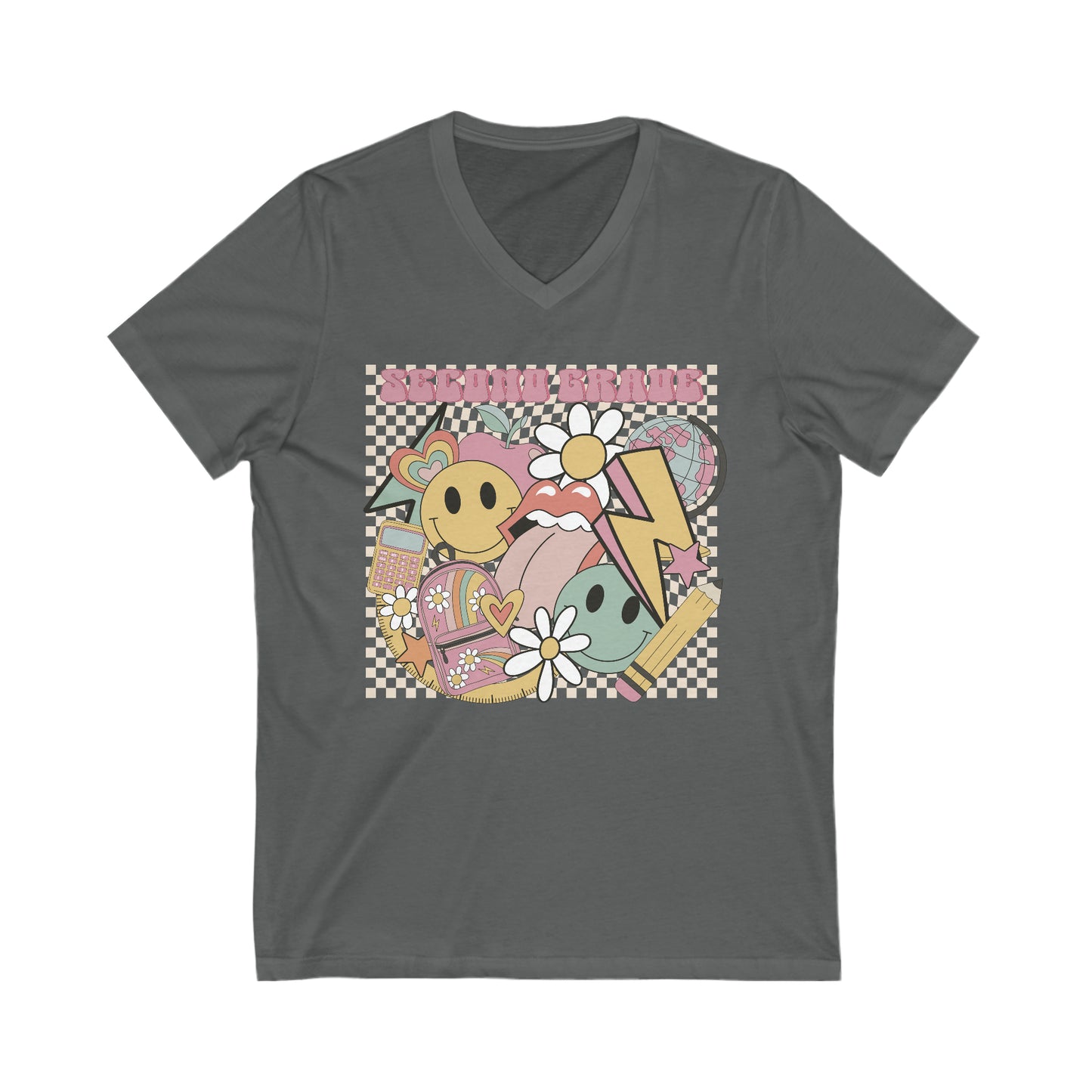 Second Grade Fun Unisex V-Neck Tee
