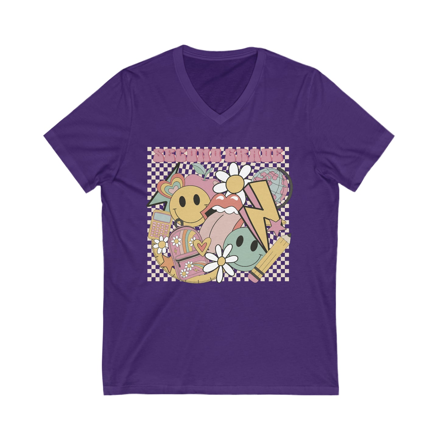 Second Grade Fun Unisex V-Neck Tee