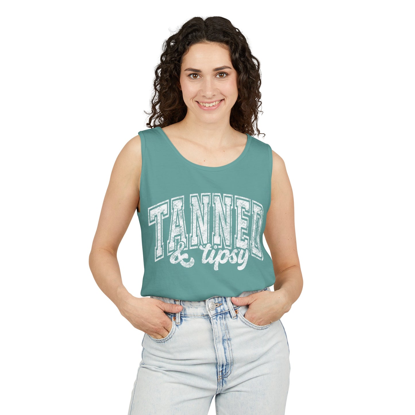Tanned & Tipsy Comfort Colors Tank