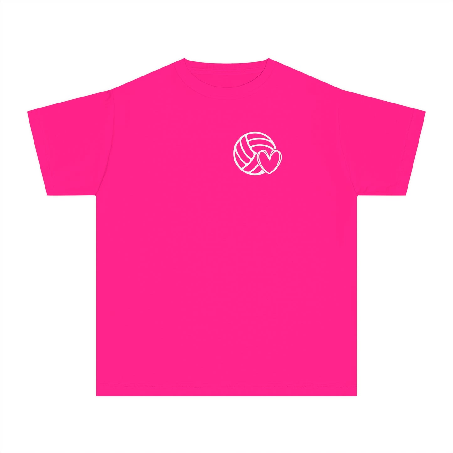Fun Youth Volleyball Comfort Colors Tee